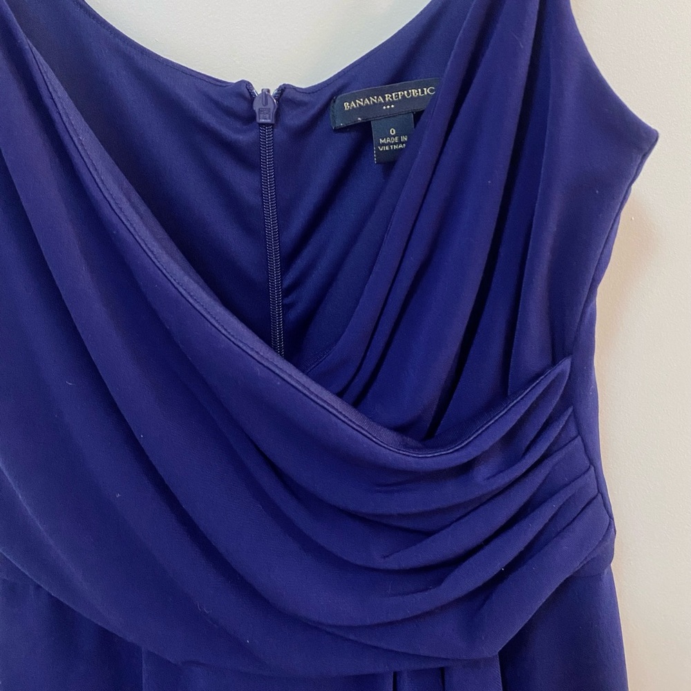 Banana Republic Purple Wrap Party Dress